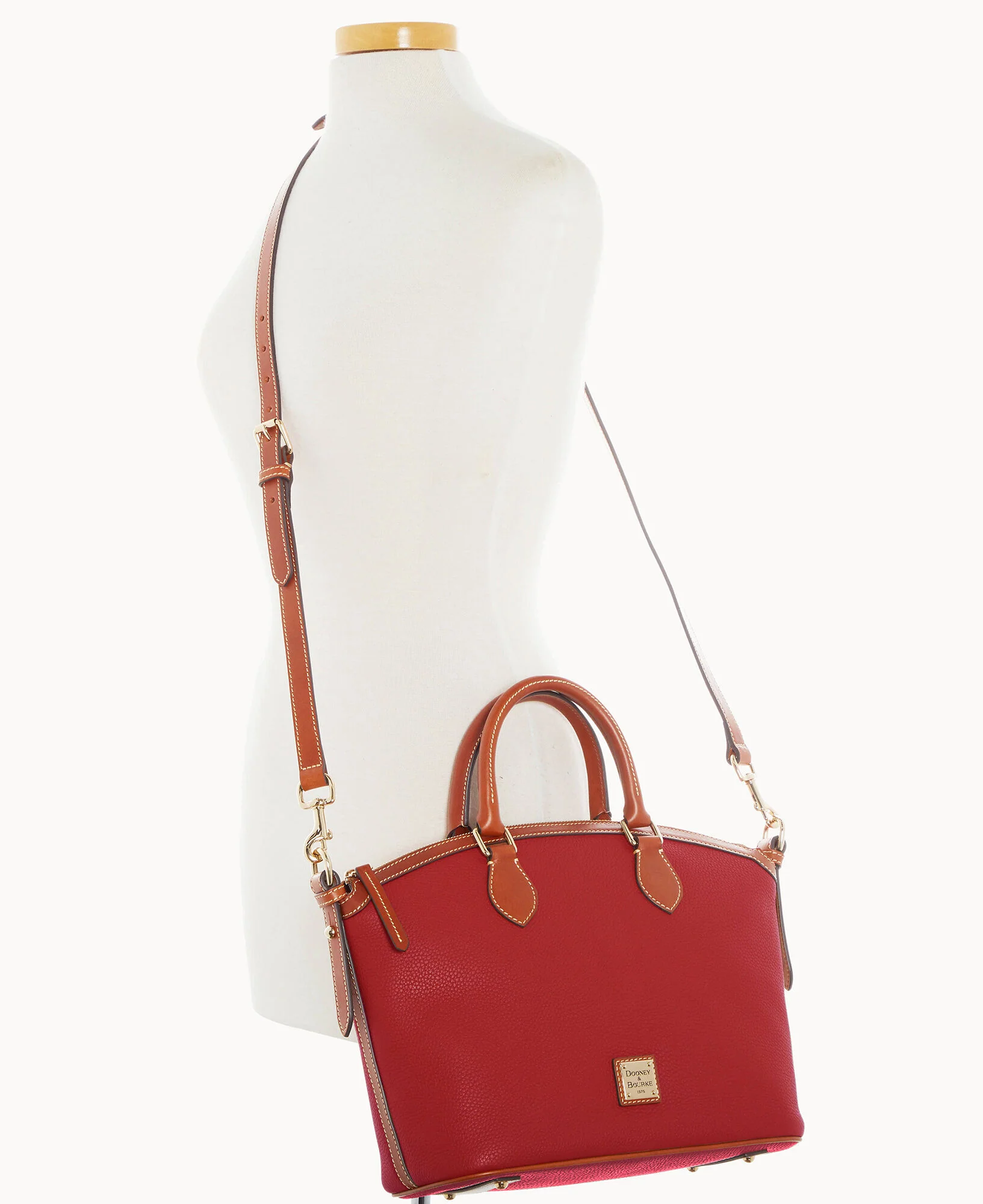 Pebble Grain Domed Satchel - Image 44
