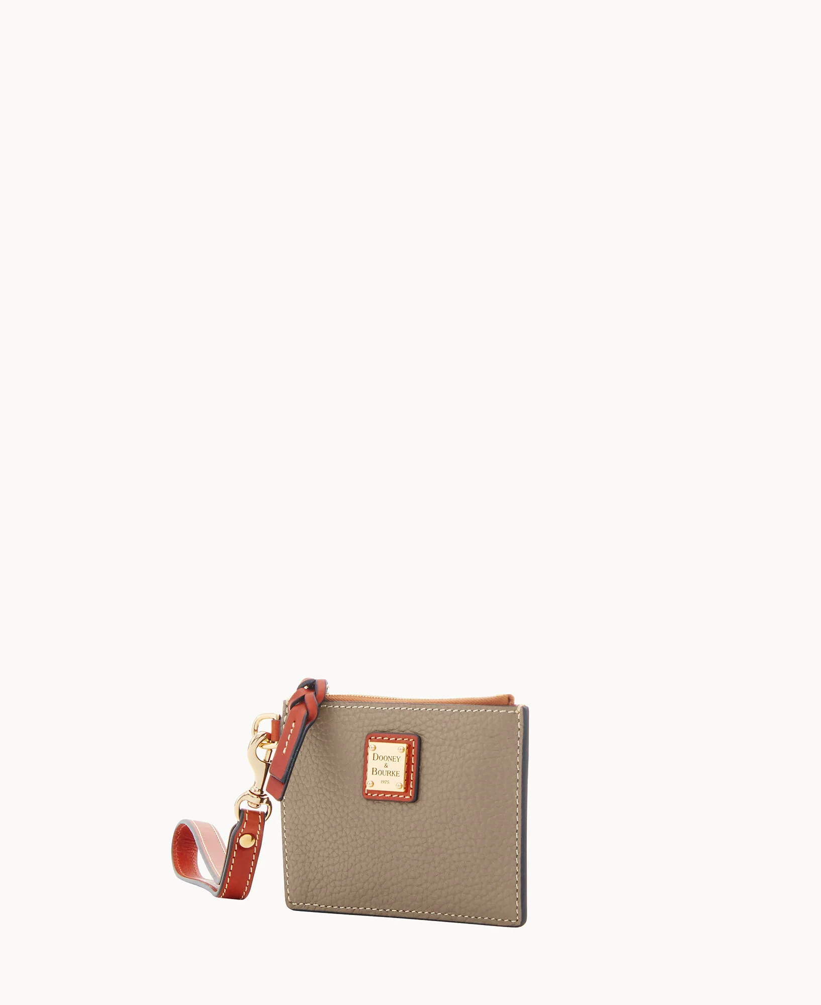 Pebble Grain Zip Top Card Case Wristlet - Image 129