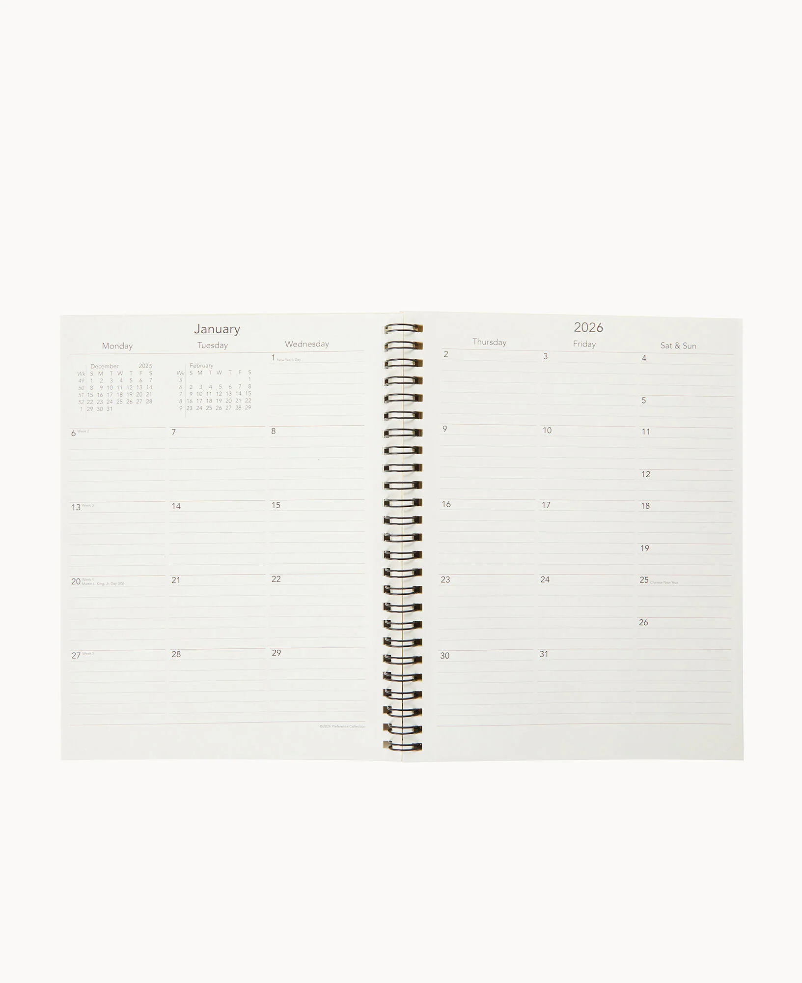 Refills 2026 Large Spiral Planner For W05 - Image 2